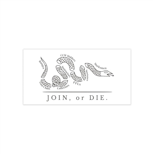 Join or Die Bumper Stickers